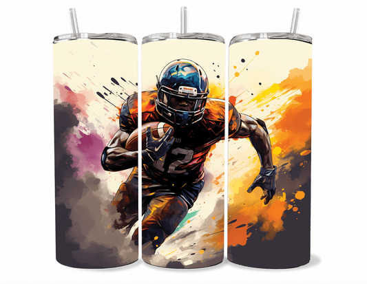 20oz Football Tumbler